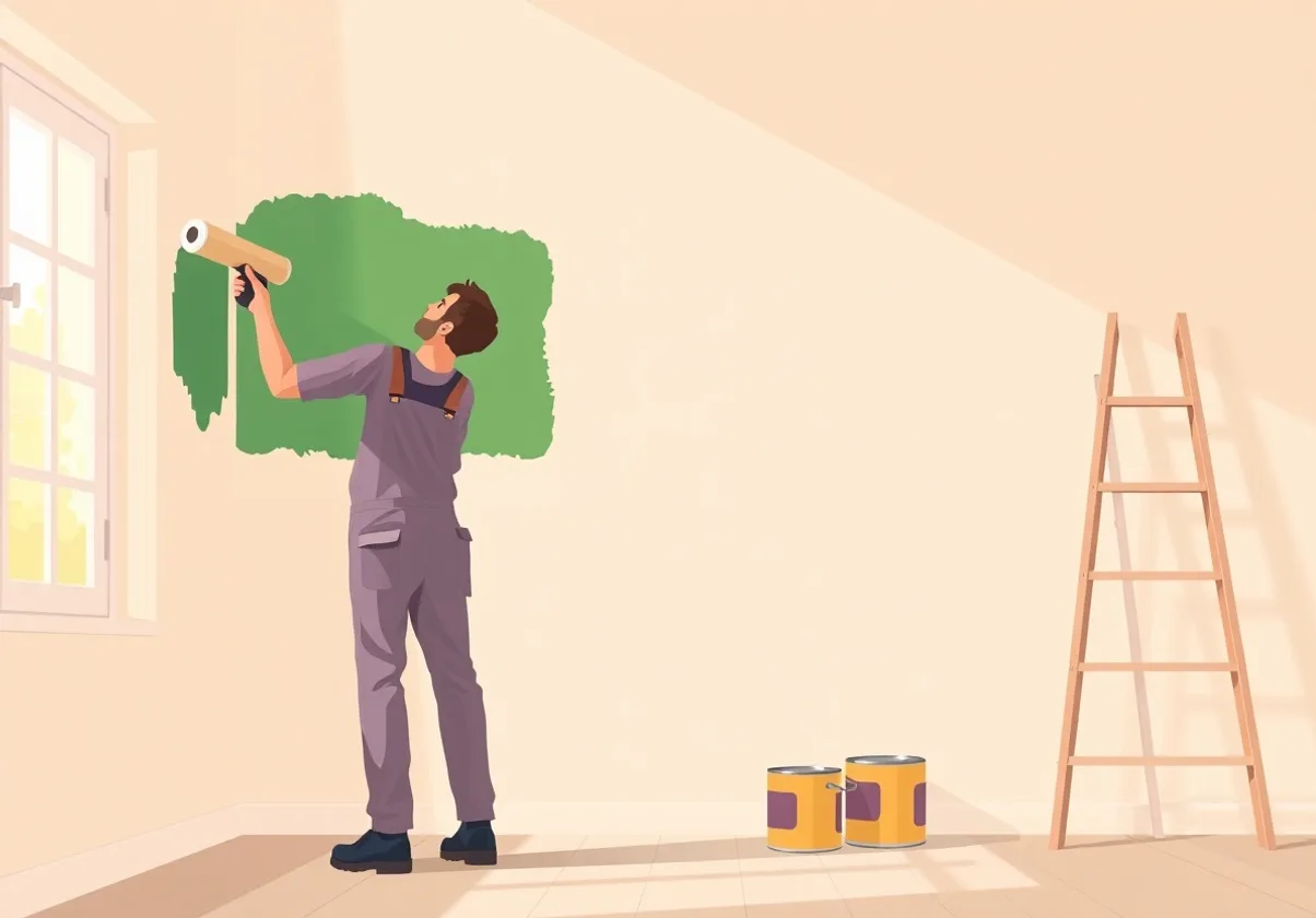 Peintre Les Pennes-Mirabeau 13170 en intervention sur un chantier